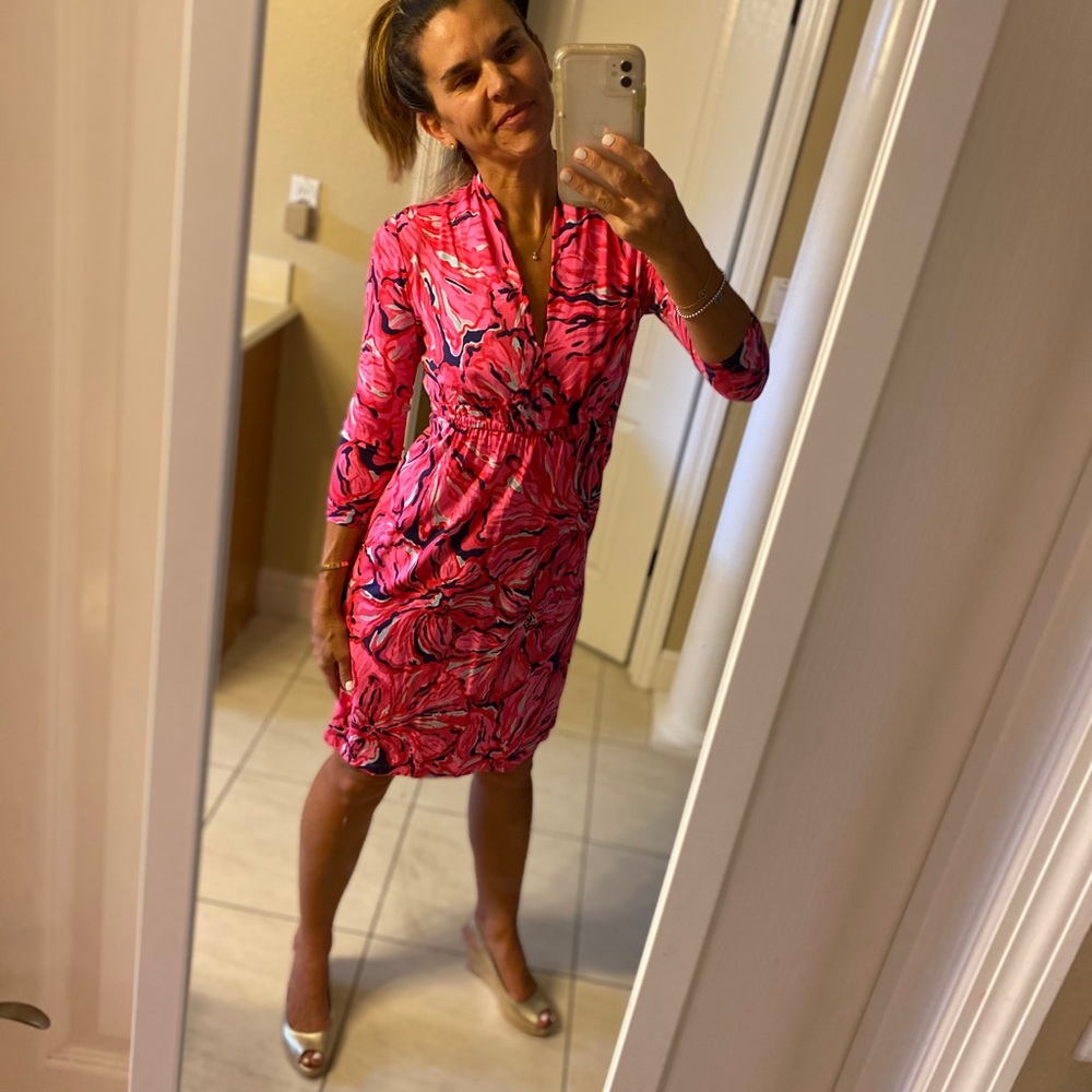 Lilly Pulitzer size small 3/4 sleeve dress